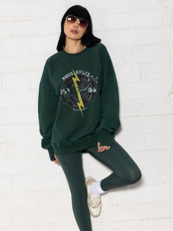 Wonder Sweater - Green Record