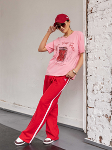 Cru T-shirt - Pink Matchstick Box